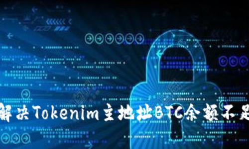 如何解决Tokenim主地址BTC余额不足问题